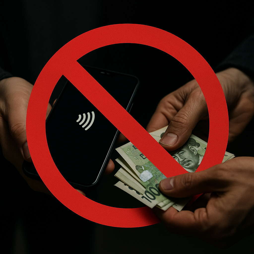 Illegal cashing of small payments