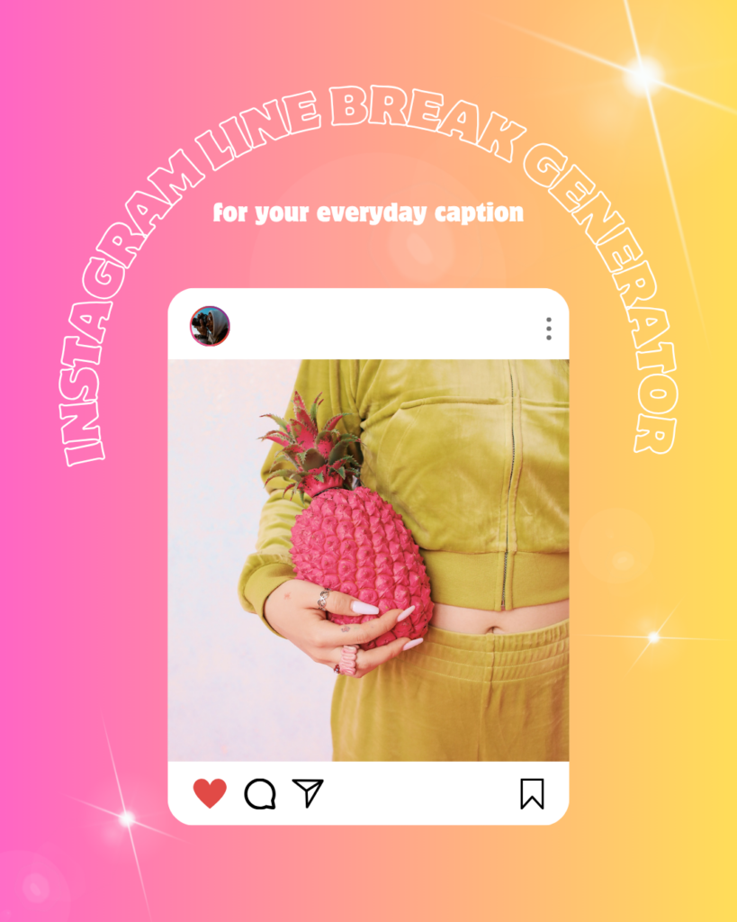 instagram line break generator